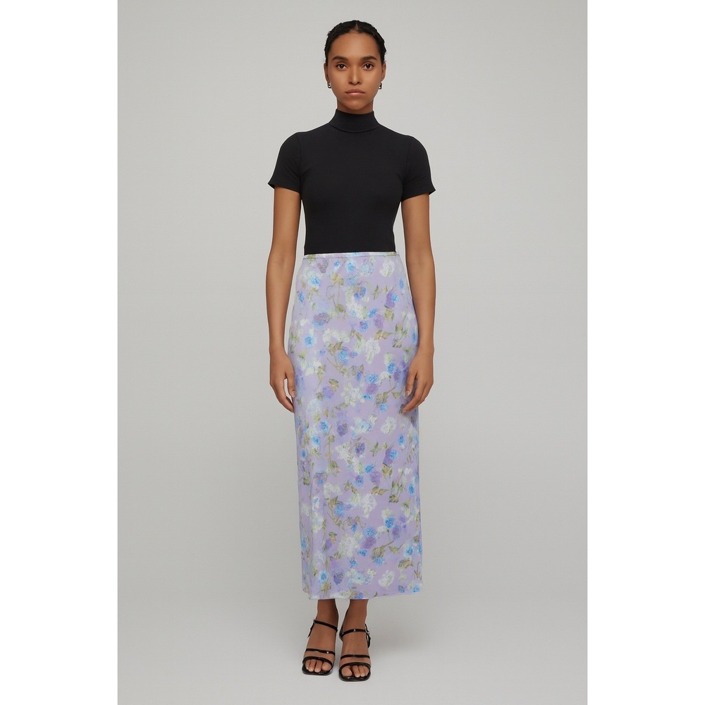 Rikki J. New York Skirt Womens Size 7‎ Maxi Floral Boho Cottagecore Summer NWT